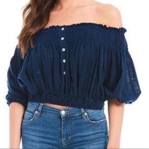 We The Free off the Shoulder Ruffle Top